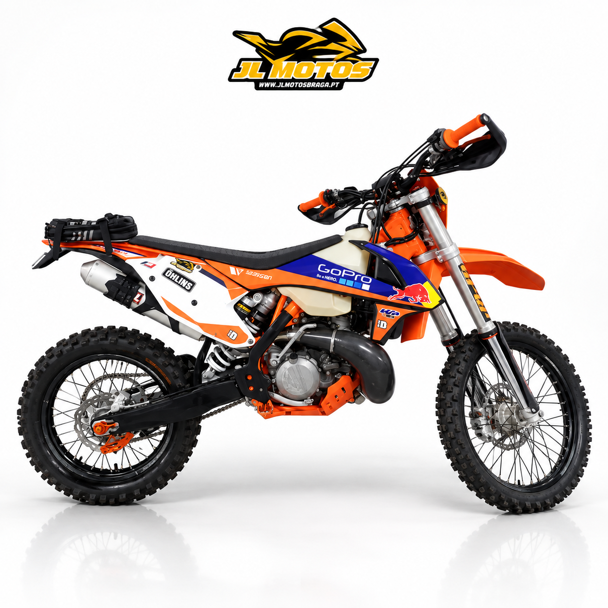 KTM 300 EXC TPI 2018 laranja de enduro à venda na JL Motos Braga