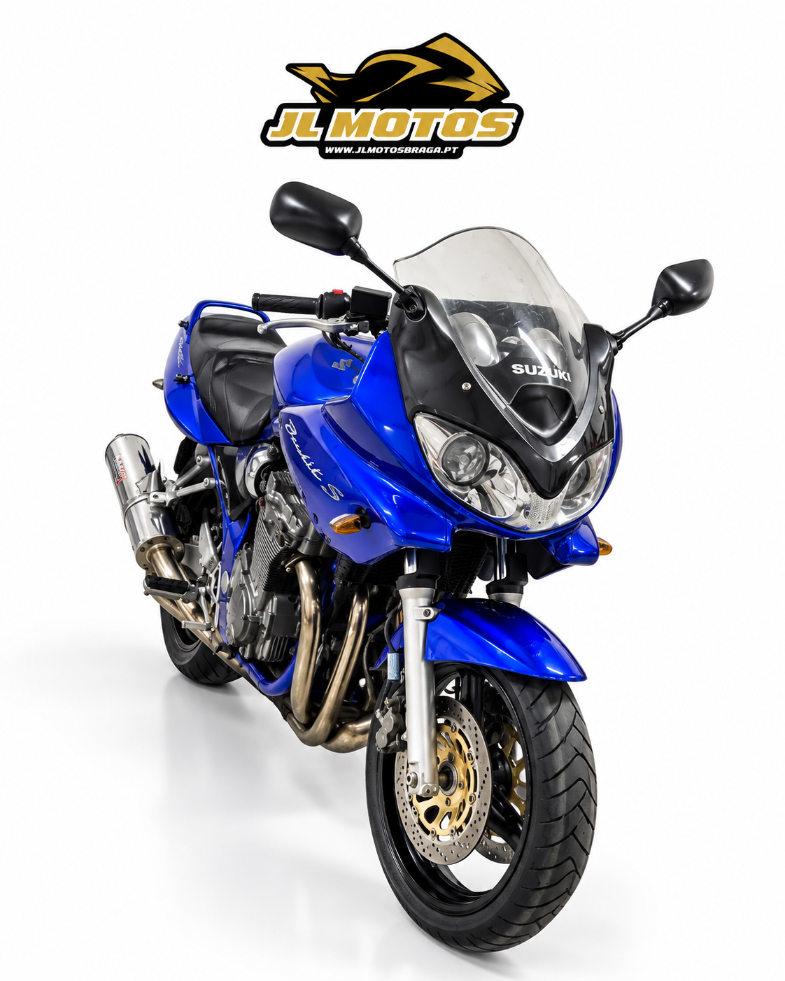Suzuki Bandit 600 S 2001 azul à venda na JL Motos Braga.